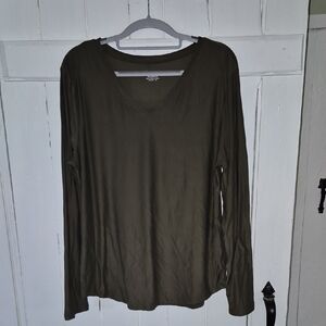 No Boundaries XXXL Olive Long Sleeve Top